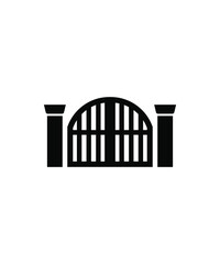 gate icon,vector best flat icon.