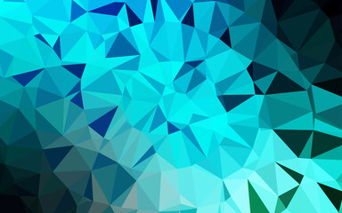 Light Blue, Green vector abstract mosaic backdrop.