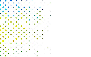 Light Blue, Yellow vector template with circles.