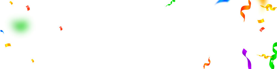 Streamers and confetti. Festive streamers tinsel a