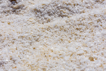 Texture of the sea salt for background. Natural pattern