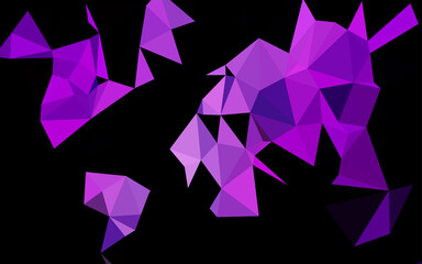 Light Purple vector blurry triangle template.