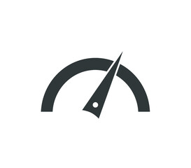 Speedometer icon.  Speed increase vector design.