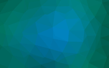Light Blue, Green vector polygon abstract layout.