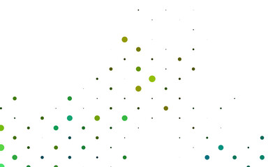 Light Blue, Yellow vector template with circles.