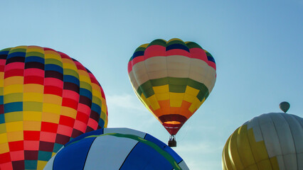 colorful hot air balloons in the sky