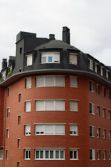 Urban view in the town of Bilbao