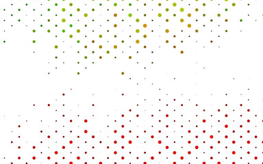 Light Green, Red vector backdrop with dots.