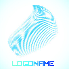 Abstract Logo with stripes. Logo Design for your company.