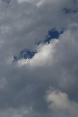 White clods in the sky