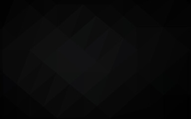 Obraz premium Dark Black vector abstract mosaic background.