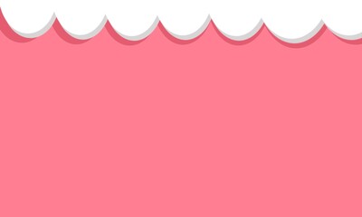 Naklejka premium pink background with hearts