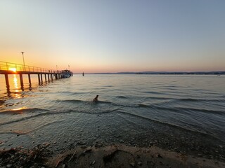 Obraz premium sunset on the beach
