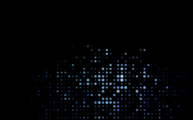 Dark Black vector backdrop with dots.