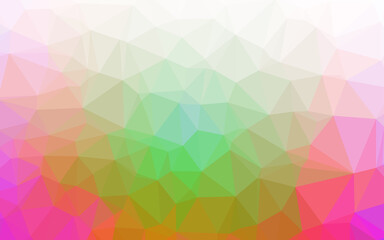 Fototapeta premium Light Multicolor, Rainbow vector abstract polygonal texture.