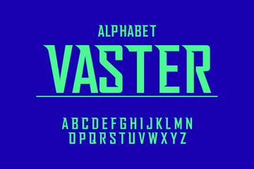 Modern Alphabet Font. Typography urban style fonts for technology, digital, movie logo design. vector illustration
