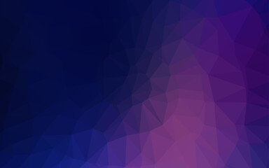 Dark Pink, Blue vector abstract mosaic background.