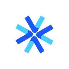 Simple and modern arrow logo for business vector design.