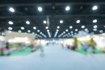 Blurred background of the conference and exhibition hall