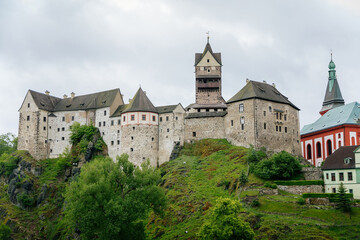 Fototapeta na wymiar Medieval castle Loket, Czech Republic– June 06, 2020