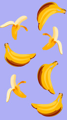 Fototapeta na wymiar banana seamless pattern