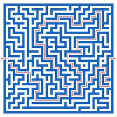 Labyrinth maze design. Find the way puzzle game with entrance and exit. Vector illustration.