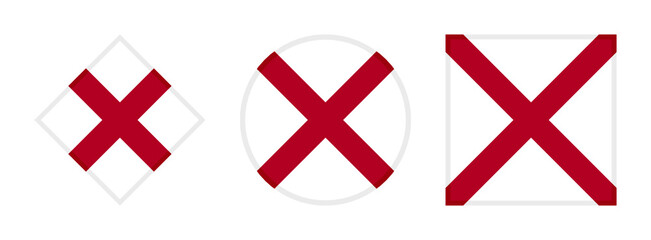 Obraz premium alabama flag icon set. isolated on white background 