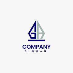 GA  Letter logo design