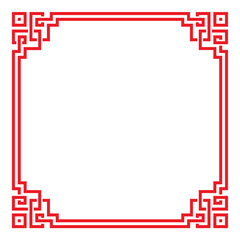 chinese border frame 35 - 370526394