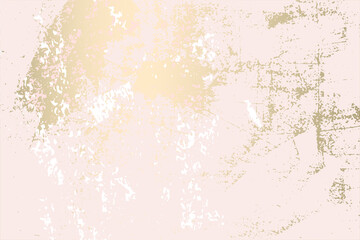 Abstract Grunge Patina effect Pastel Gold RetroTexture