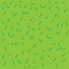 Grass pixel art background. Gress texture. Pixel art vector.