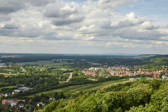 Panoramic view of a german city.