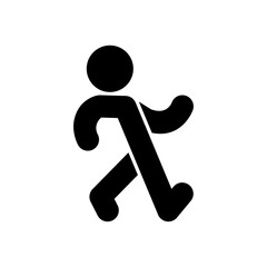 Stroll man sign. Promenade symbol. Saunter icon. vector illustration