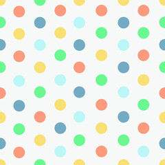 Fototapeta na wymiar Vector Seamless pattern of colored circles.