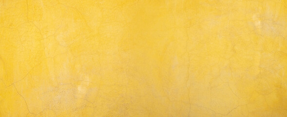 Obraz na płótnie Canvas Yellow wall texture rough background abstract concrete floor or Old cement grunge background with yellow empty.