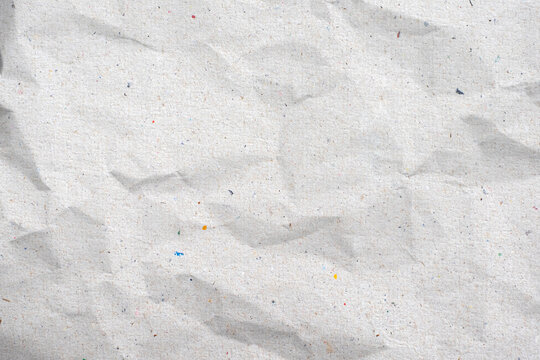 Crumpled White Construction Paper Background Stock Photo