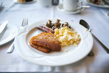 English breakfast on the table