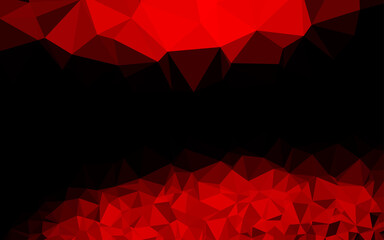 Light Red vector low poly cover.