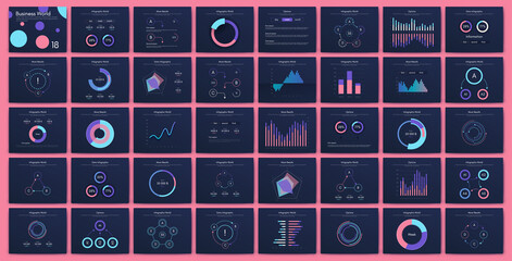 Big set of infographics elements. EPS10. Stock vector.