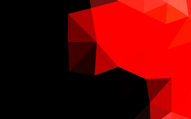 Light Red vector polygonal template.