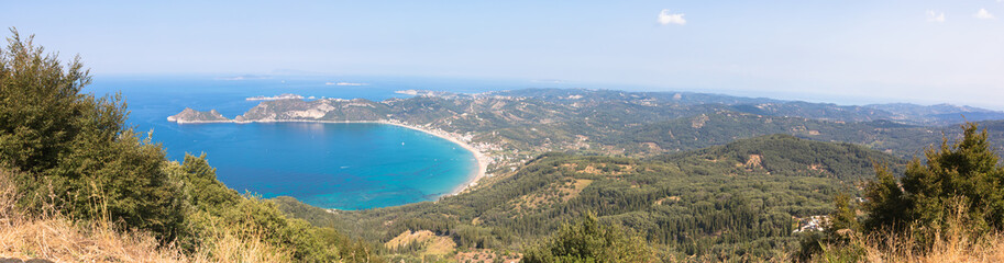 Fototapeta na wymiar Bay of Agios Georgios in northwestern Corfu, Greece