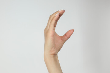 Finger Spelling the Alphabet in American Sign Language (ASL). The letter C