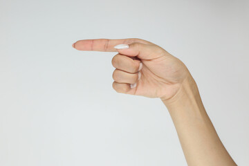 Finger Spelling the Alphabet in American Sign Language (ASL). The letter G