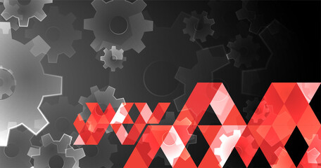 Abstract cogwheel background technology theme for your business. Gear, development.