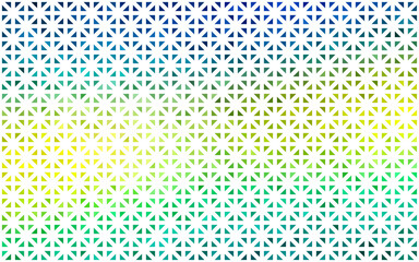 Light Blue, Yellow vector cover in polygonal style.