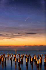 Comet Neowise over Chesapeake Bay, Virginia © Amresh Vaidya