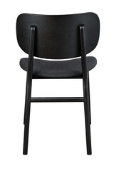 Classic black chair with black textile seat - 370547968