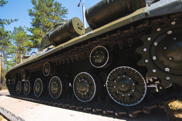 Caterpillar from the Soviet is-2 tank world war II