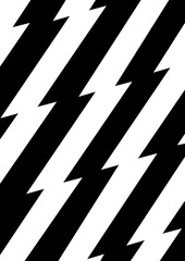 Black and white seamless lighting pattern vector	