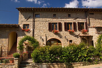 Fototapeta na wymiar Residential house in Montauto, Province of Siena, Tuscany, Italy, Europe 
